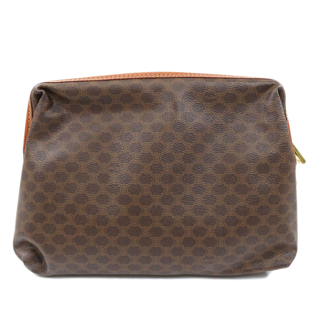 Celine Macadam Clutch Bag Brown